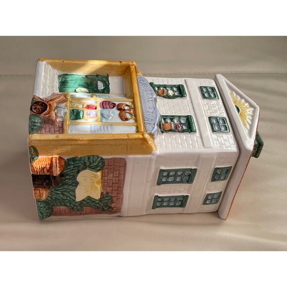 Vintage General Store Ceramic Cookie Jar - Picture 3 of 9